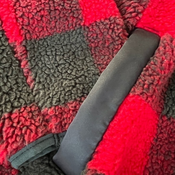 𝅺ABERCROMBIE and Fitch Buffalo check 1/4 zip pullover jacket womens Small - Picture 4 of 6